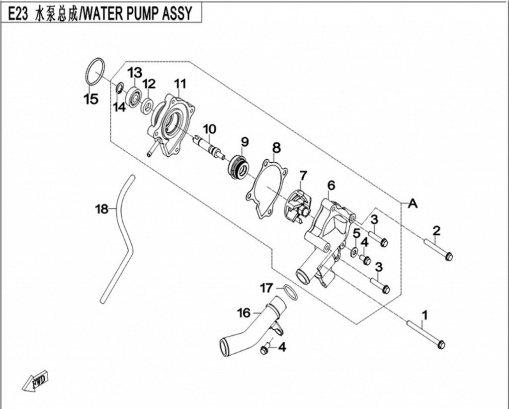 WATER SEAL ASSY Fit For CFMoto-500-800 Parts Code 