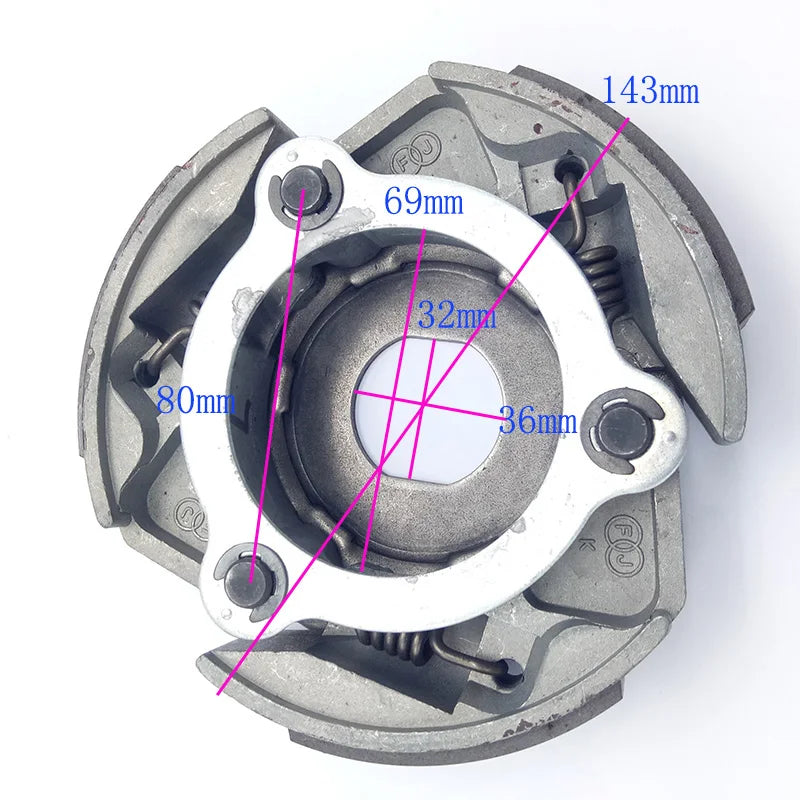 143mm Clutch for Lin-hai 260cc 300cc MAJESTY 250CC